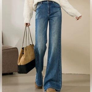 Fleece-Lined Blue Women's Jeans